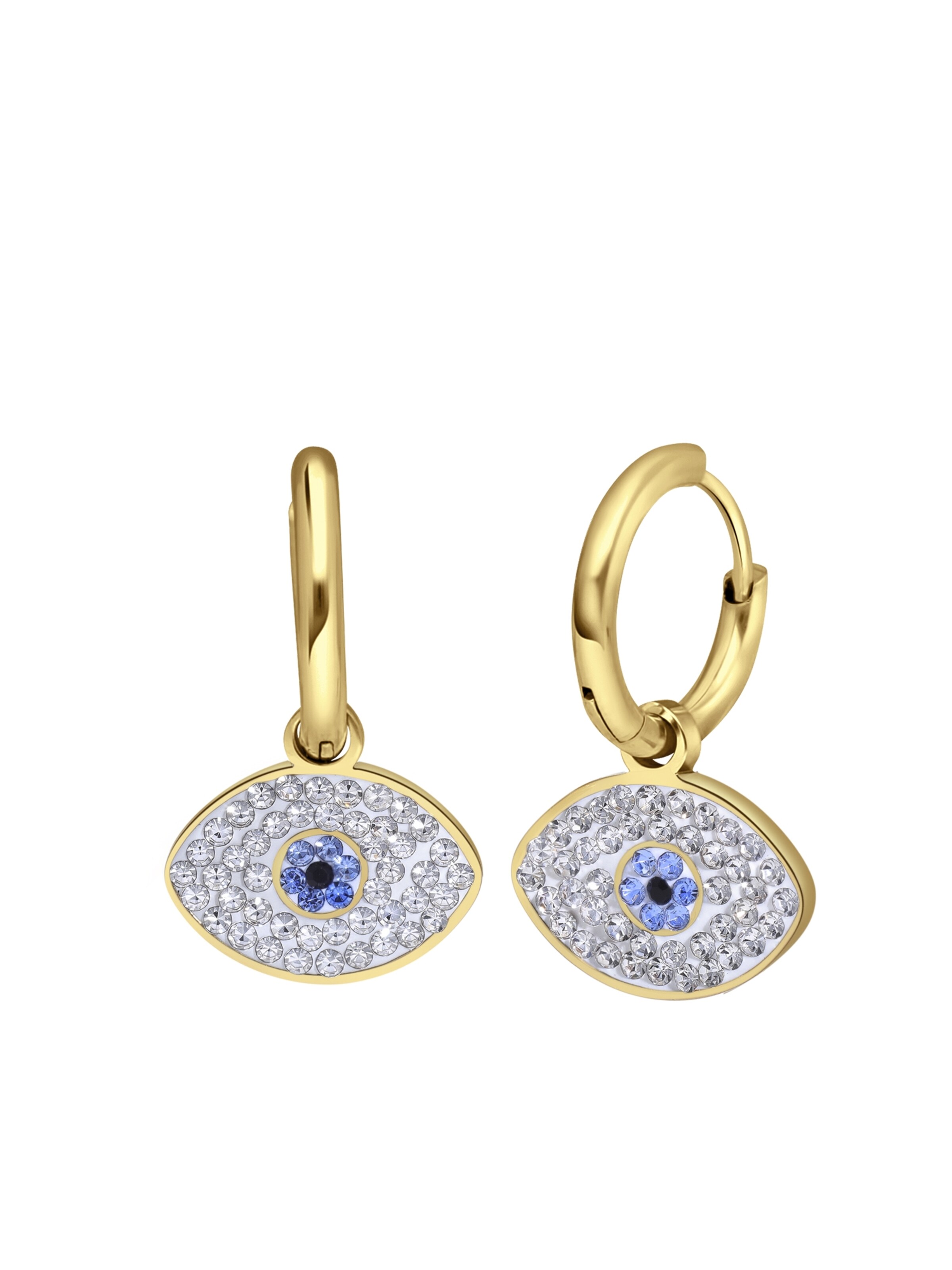 Lucardi Ohrringe in Gold: Vorderseite