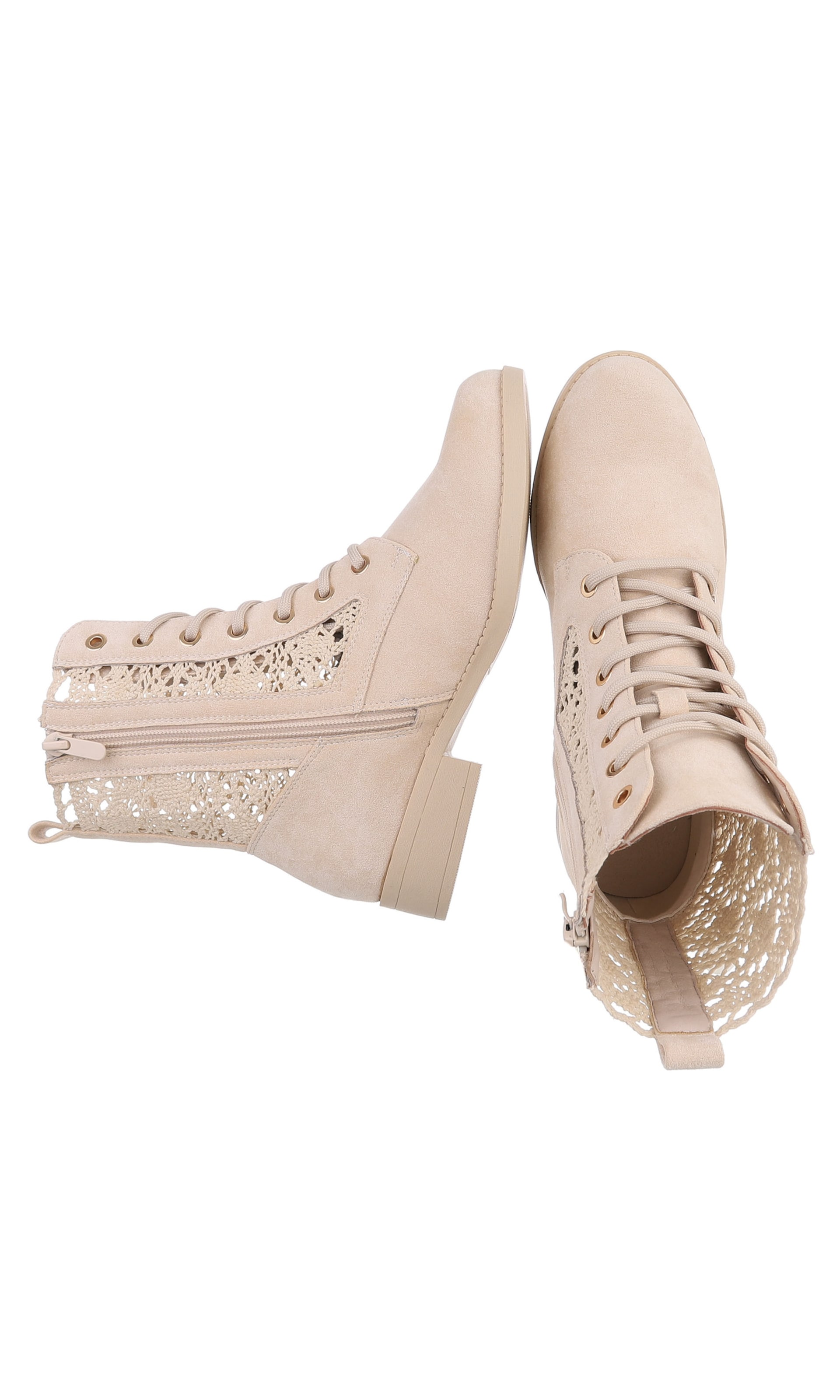 Ital-Design Stiefelette in Beige