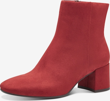 MARCO TOZZI Ankle Boots in Red: front