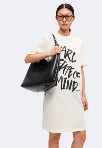 KARL LAGERFELD JEANS Kleid in Weiß