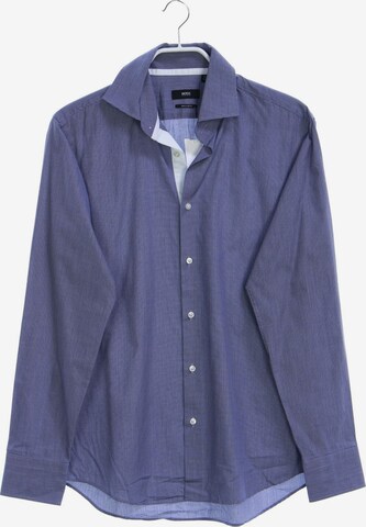 BOSS Button Up Shirt in M in Blue: front