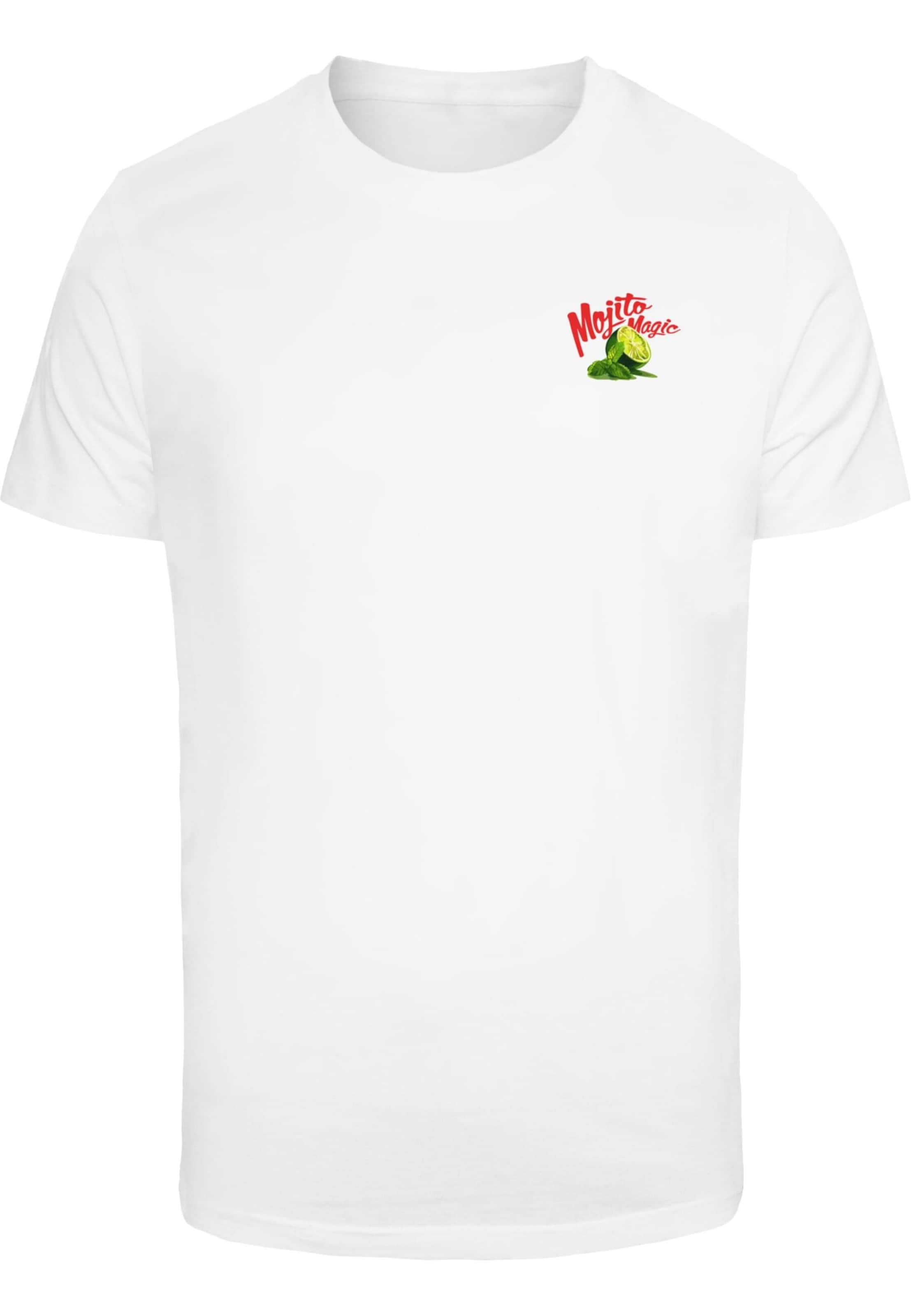 T-Shirt 'Mojito Magic' Mister Tee en blanc : devant