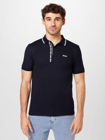 T-Shirt 'Paule' BOSS en bleu : devant