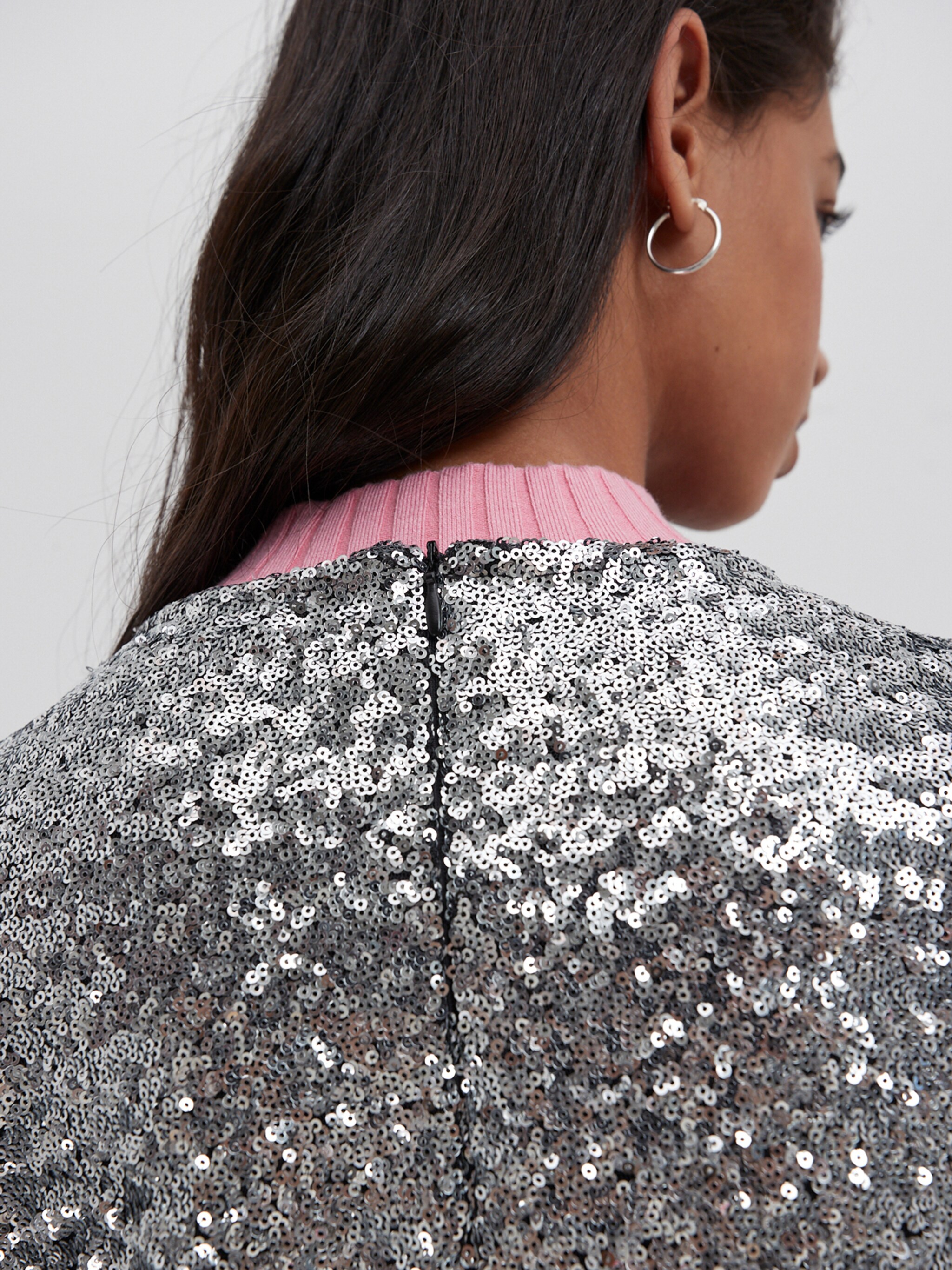 EDITED Producten Jurk 'Dascha' Zilver