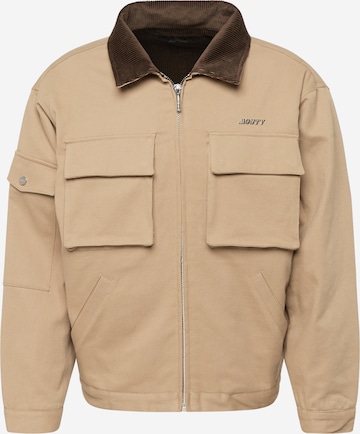 Veste mi-saison MOUTY en beige : devant