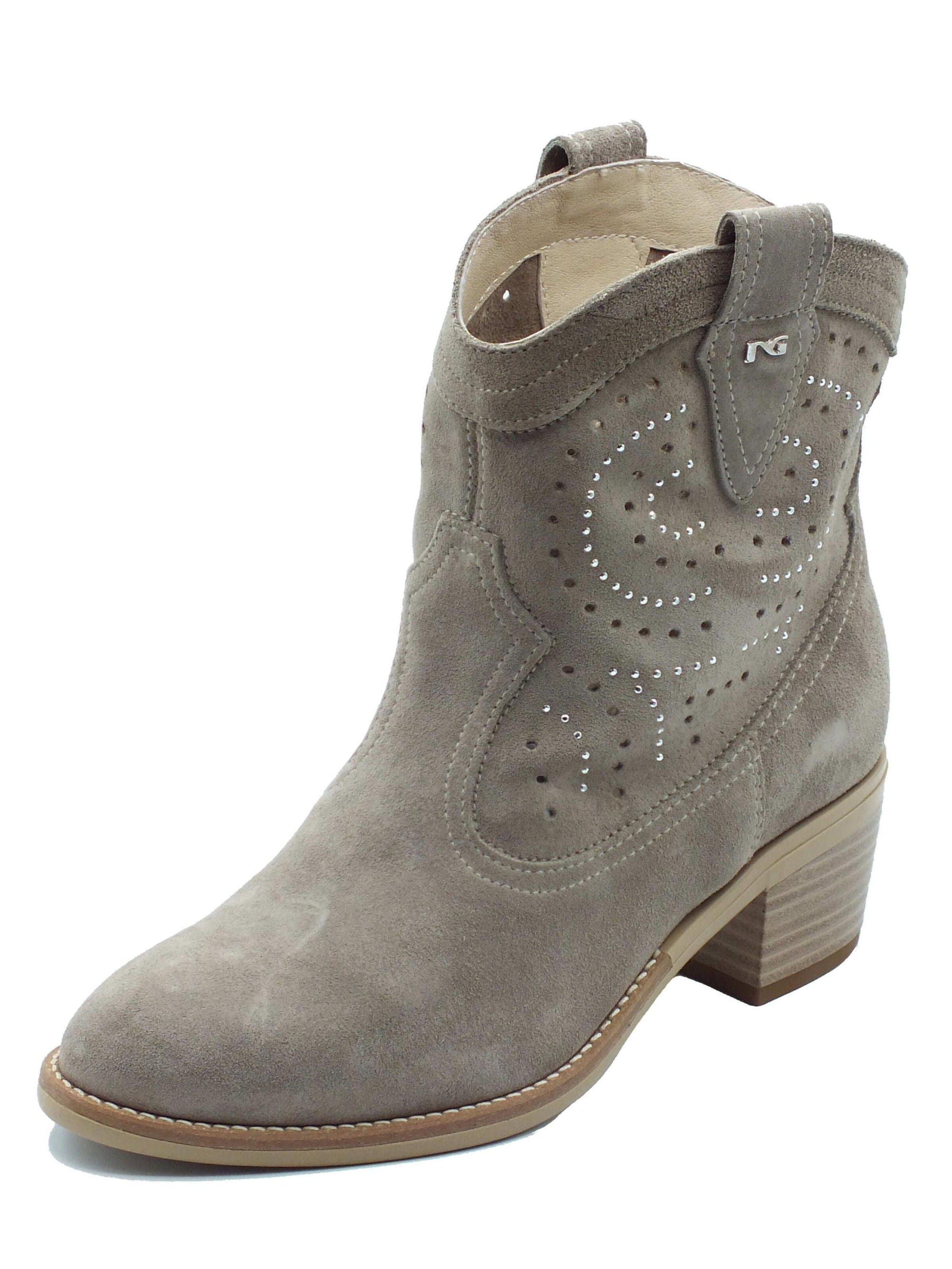 Nero Giardini - Botas de tobillo en beige: frente