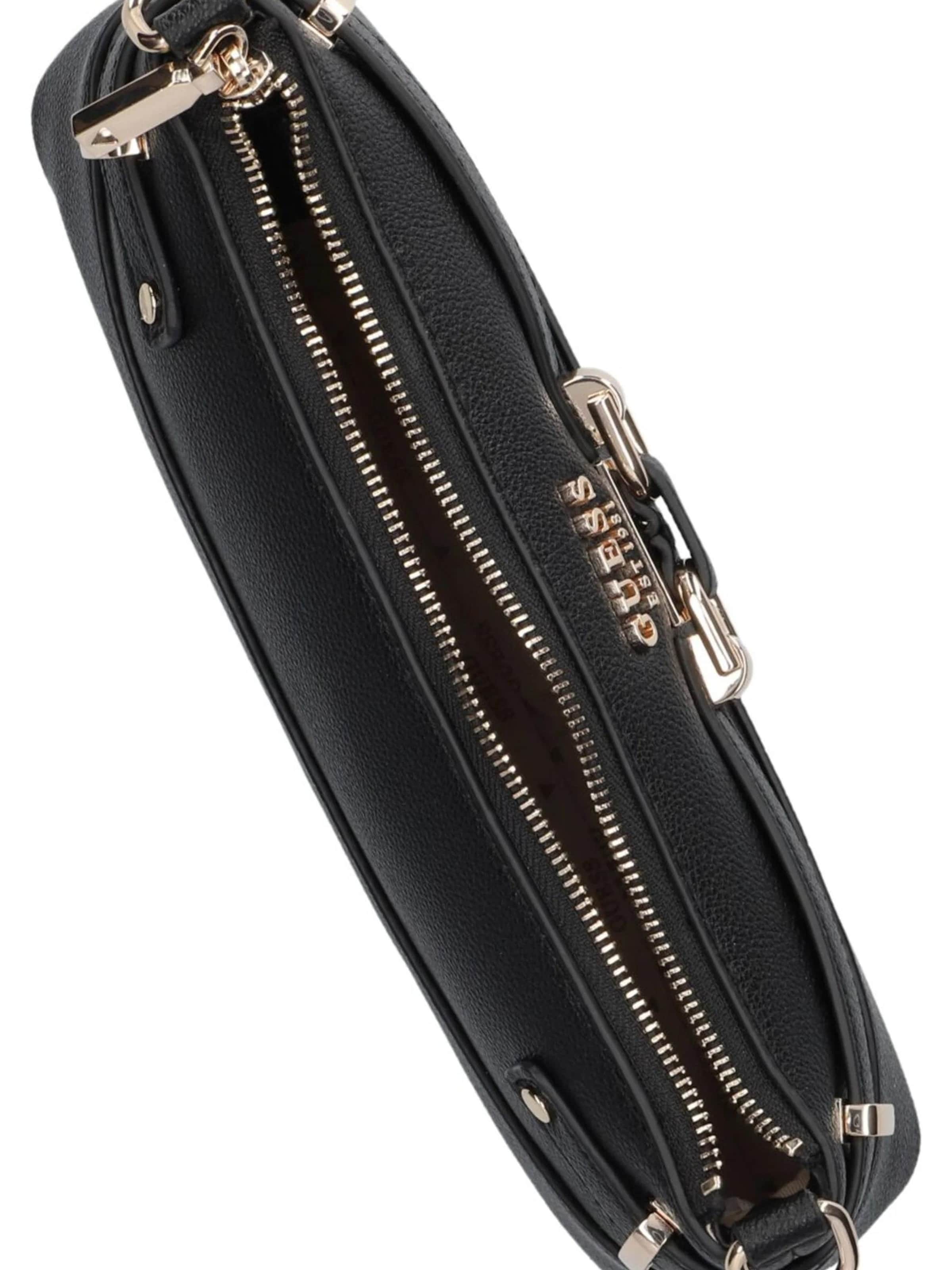 GUESS - Bolso de mano 'Guess Sacs à main Silvye Bucket Black' en negro