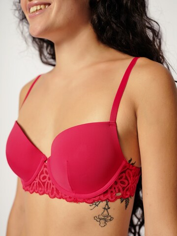Skiny Bustier BH in Rot: Vorderseite