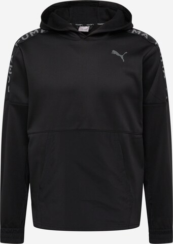 PUMA Athletic Sweatshirt in Black: front