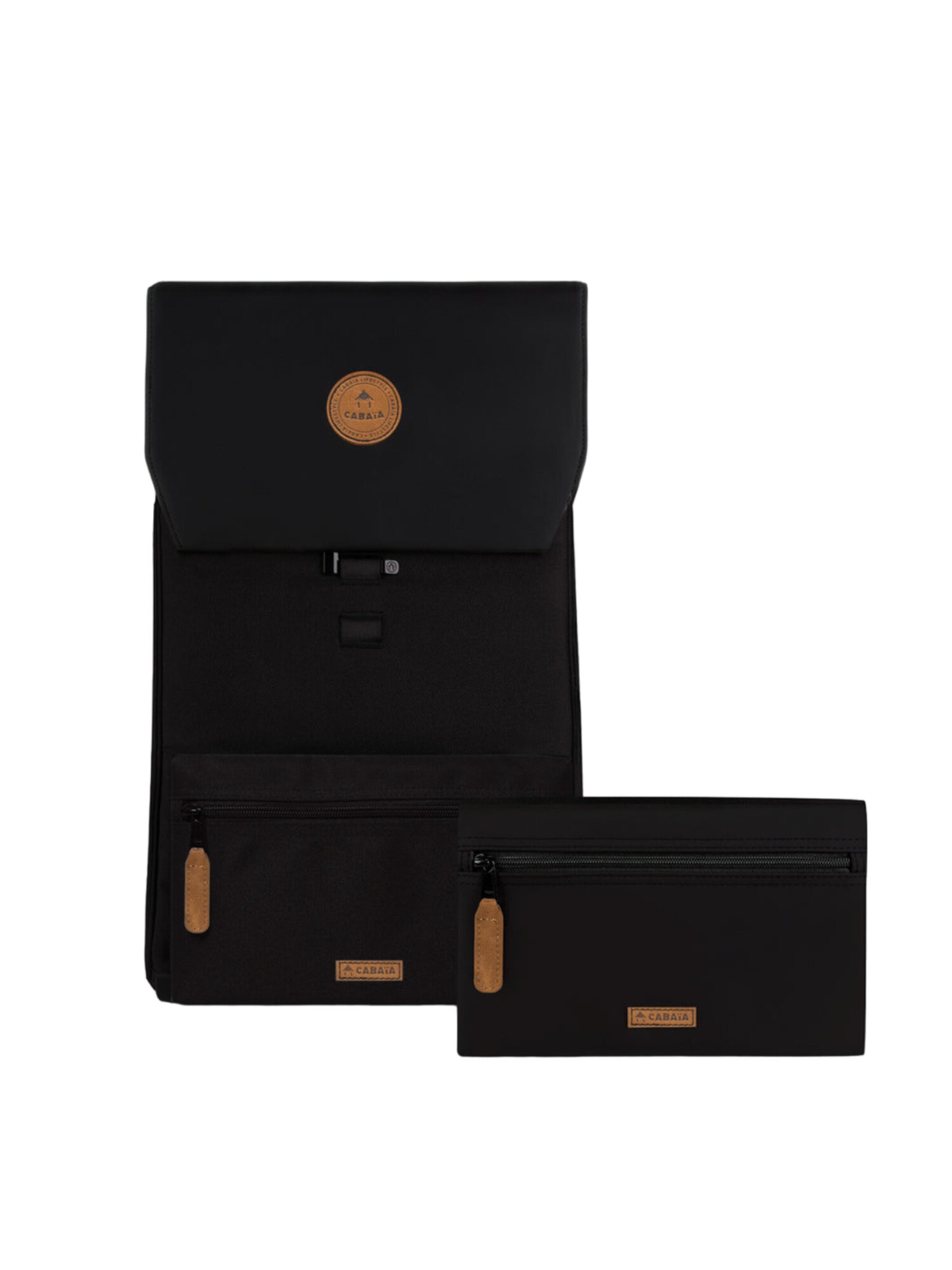 Cabaia Backpack 'Erevan M' in Black: front