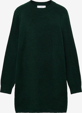 MANGO Sukienka z dzianiny 'ELIOTE' w kolorze zielony: przód