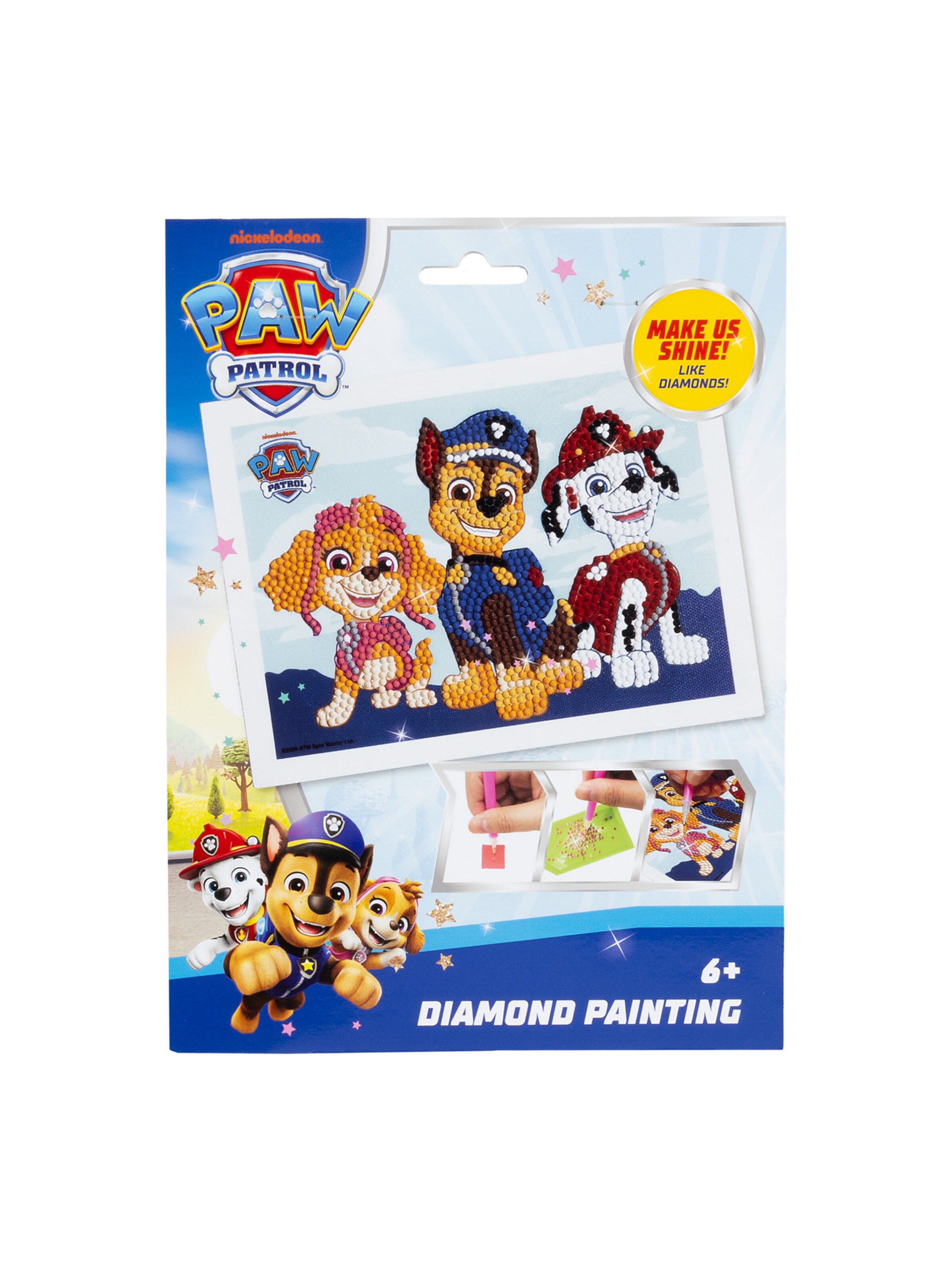 PAW Patrol Diamantenbild in Blau: Vorderseite
