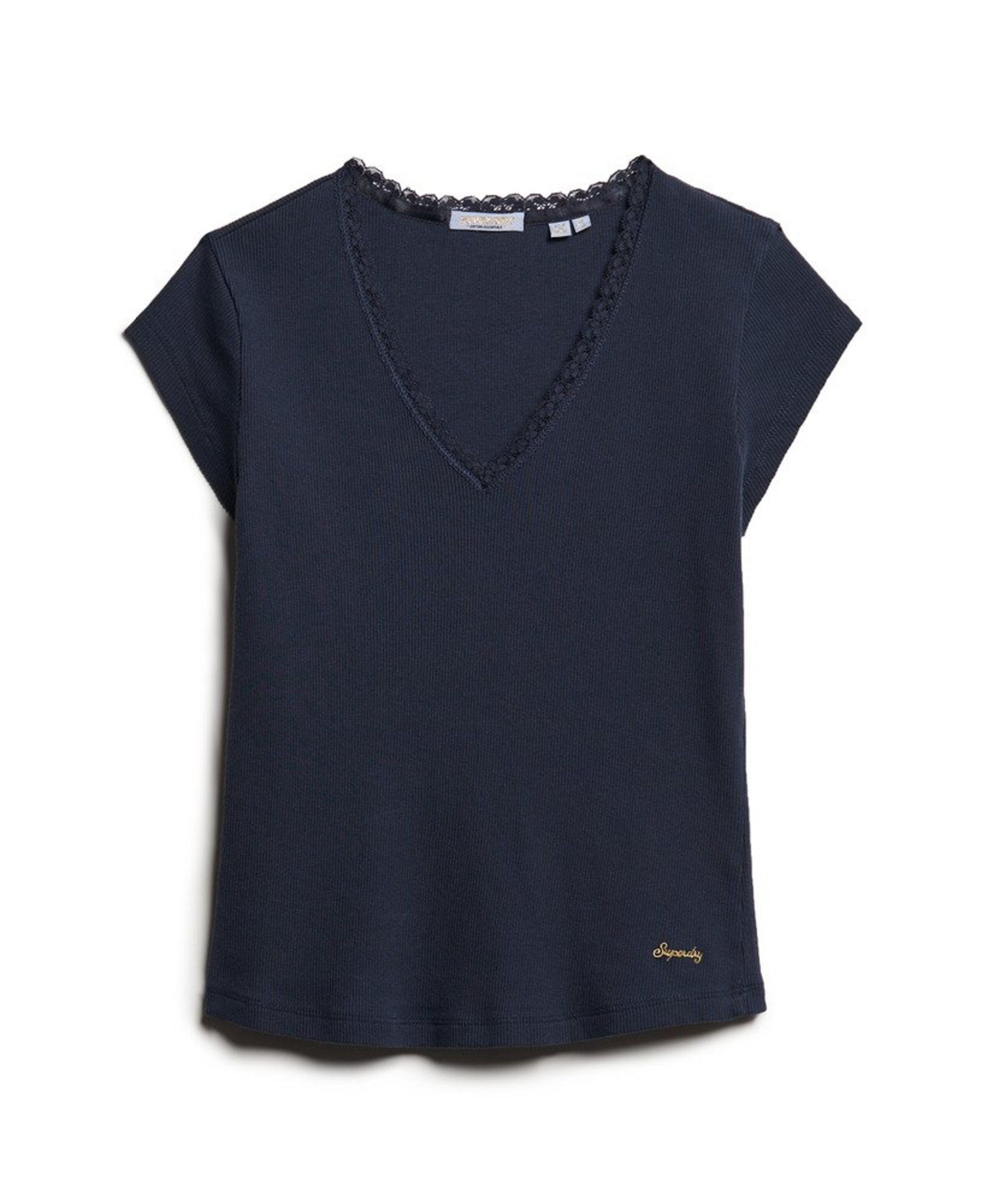 T-shirt 'Athletic Essentials' Superdry en bleu : devant