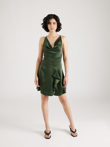 WAL G. Koktejlové šaty 'AJA' – zelená: přední strana