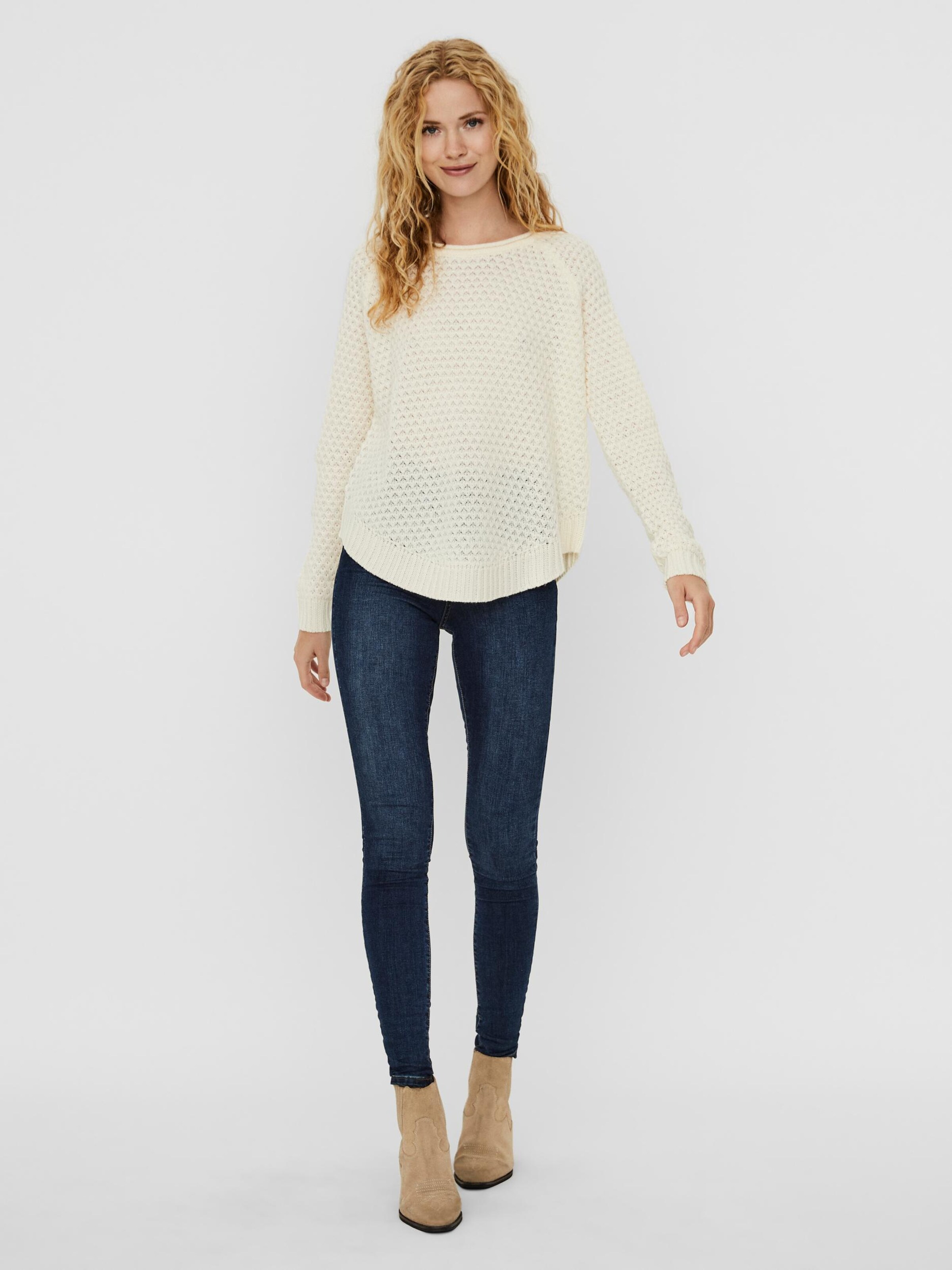 VERO MODA Sweater 'Esme' in Cream 