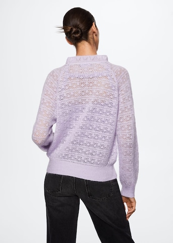 MANGO Pullover 'Festa' in Lila