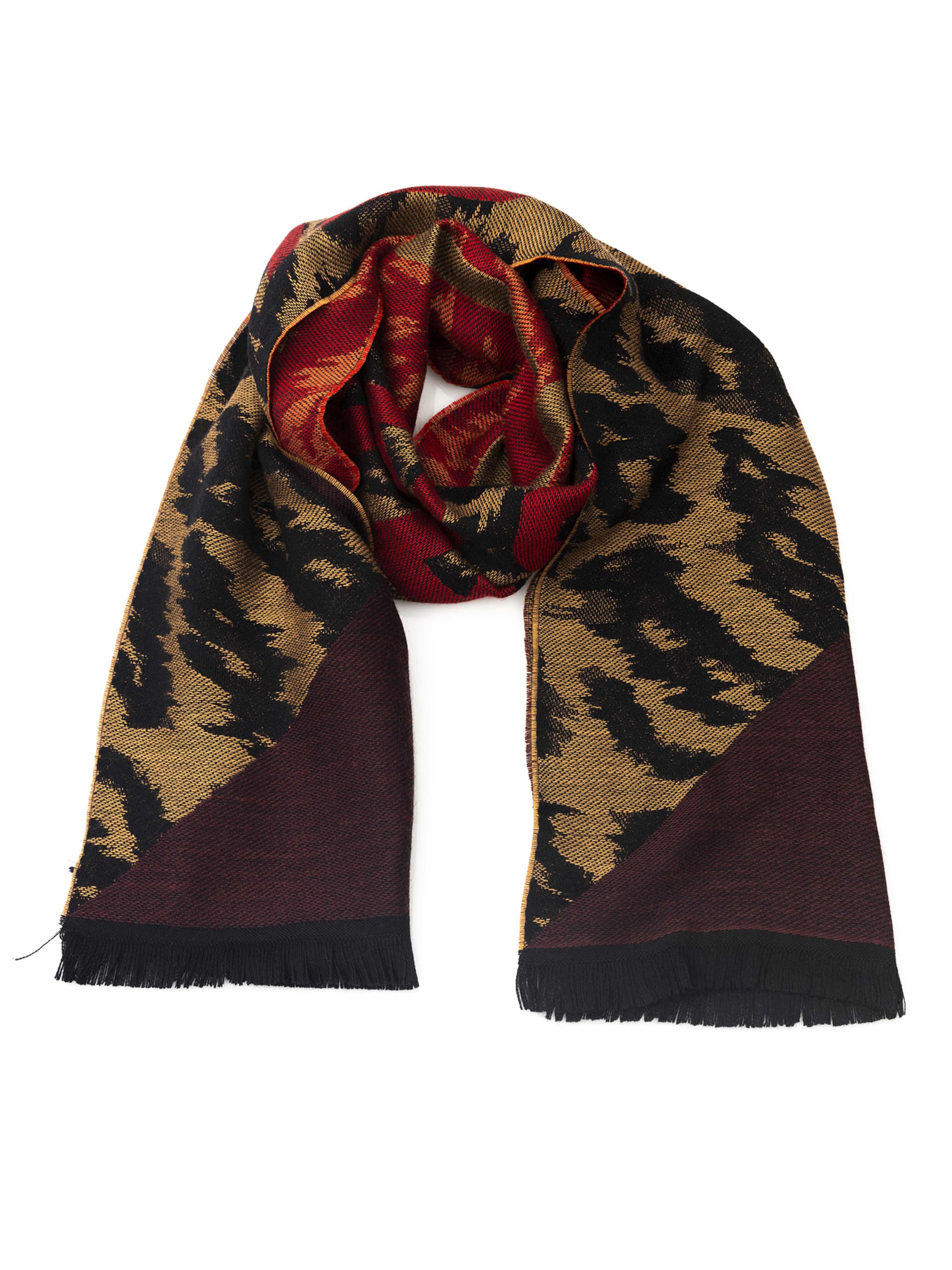 Sciarpa 'Sciarpa Unisex in Vera Pelle CLASS CAVALLI - Fantasia Geometrica 180x36 cm' di Cavalli Class in marrone