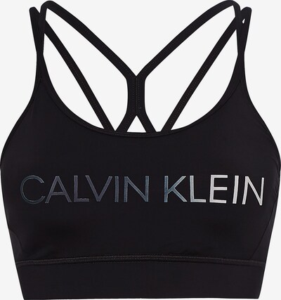 Calvin Klein Performance Sportski grudnjak u crna / srebro, Pregled proizvoda