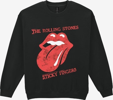 Sweat-shirt 'Rolling Stones Sticky fingers Tongue Sweatshirt' THE ROLLING STONES en noir : devant