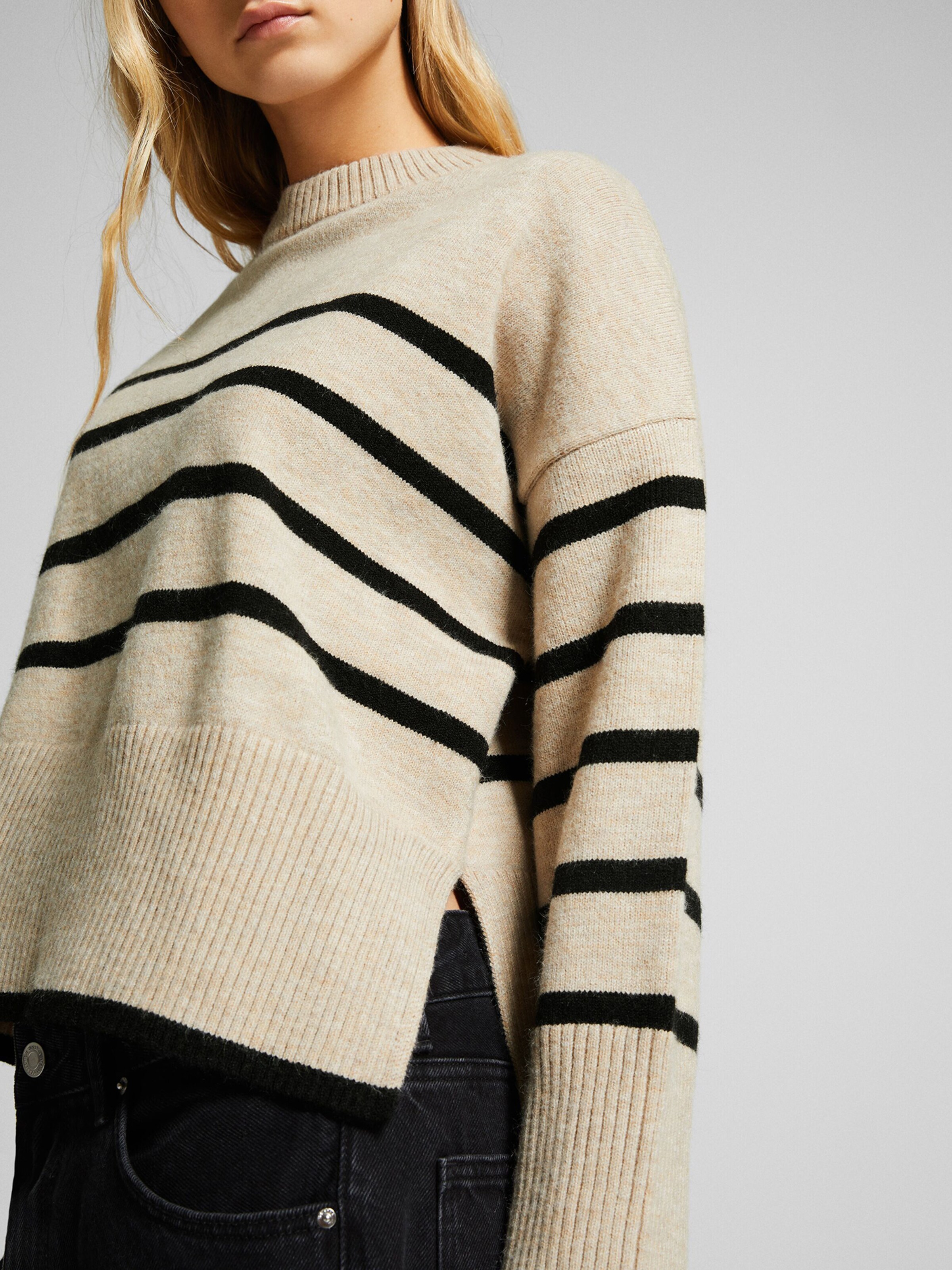 Bershka striped clearance sweater