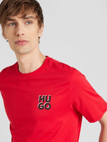 HUGO Shirt 'Dimoniti' in Red