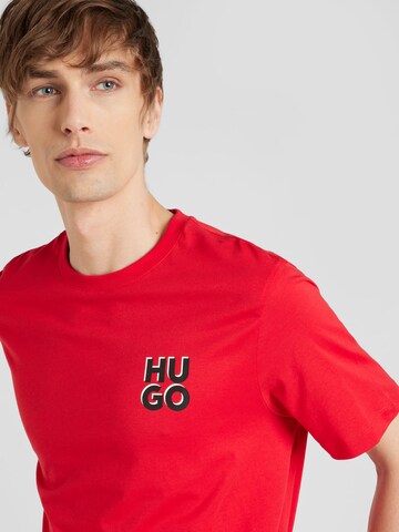 HUGO Koszulka 'Dimoniti' w kolorze czerwony