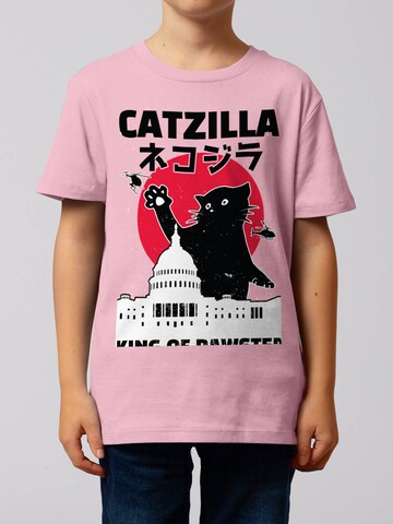 T-Shirt 'Catzilla' watabout.kids en rose