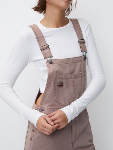 Pull&Bear Regular Dungarees in Pink