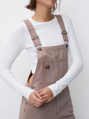 Pull&Bear Regular Latzhose in Pink