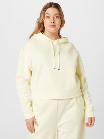 Calvin Klein Curve Sweatshirt in Yellow: front