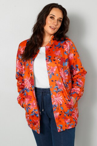 MIAMODA Between-Season Jacket in Red: front