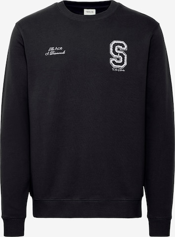 !Solid Sweater ' SDRIDLEY ' in Black: front