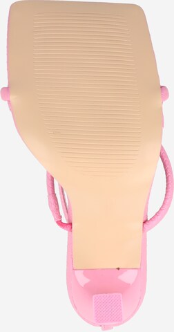 Public Desire Páskové sandály – pink