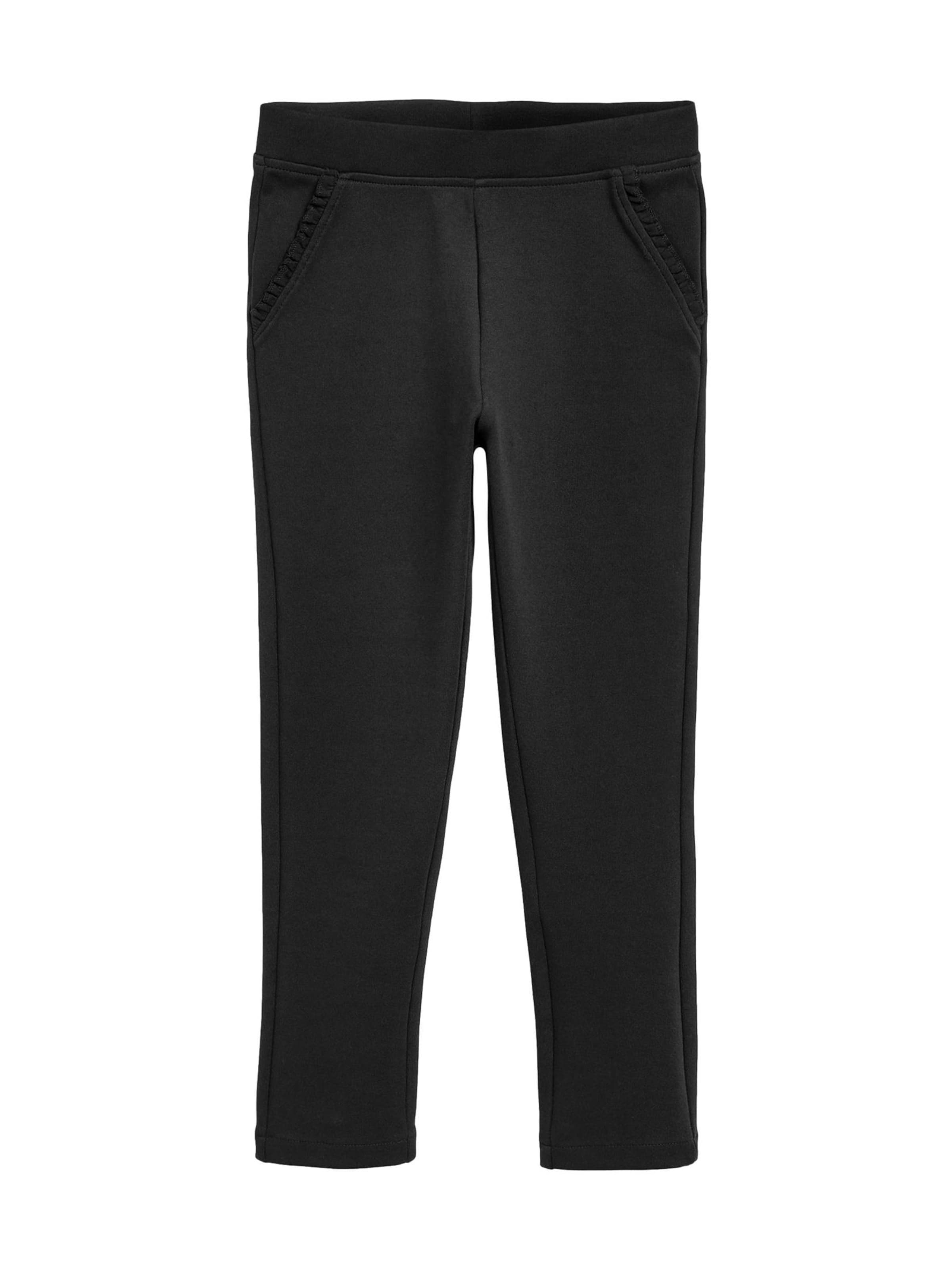 Next Обычный Штаны в Черный: спереди