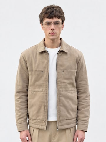 Manteau d’hiver 'Jacken' Danger en beige : devant