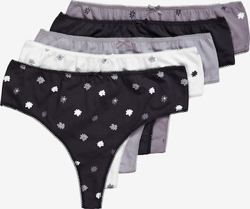 String Ulla Popken en noir : devant