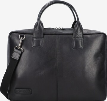 Plevier Document Bag in Black: front