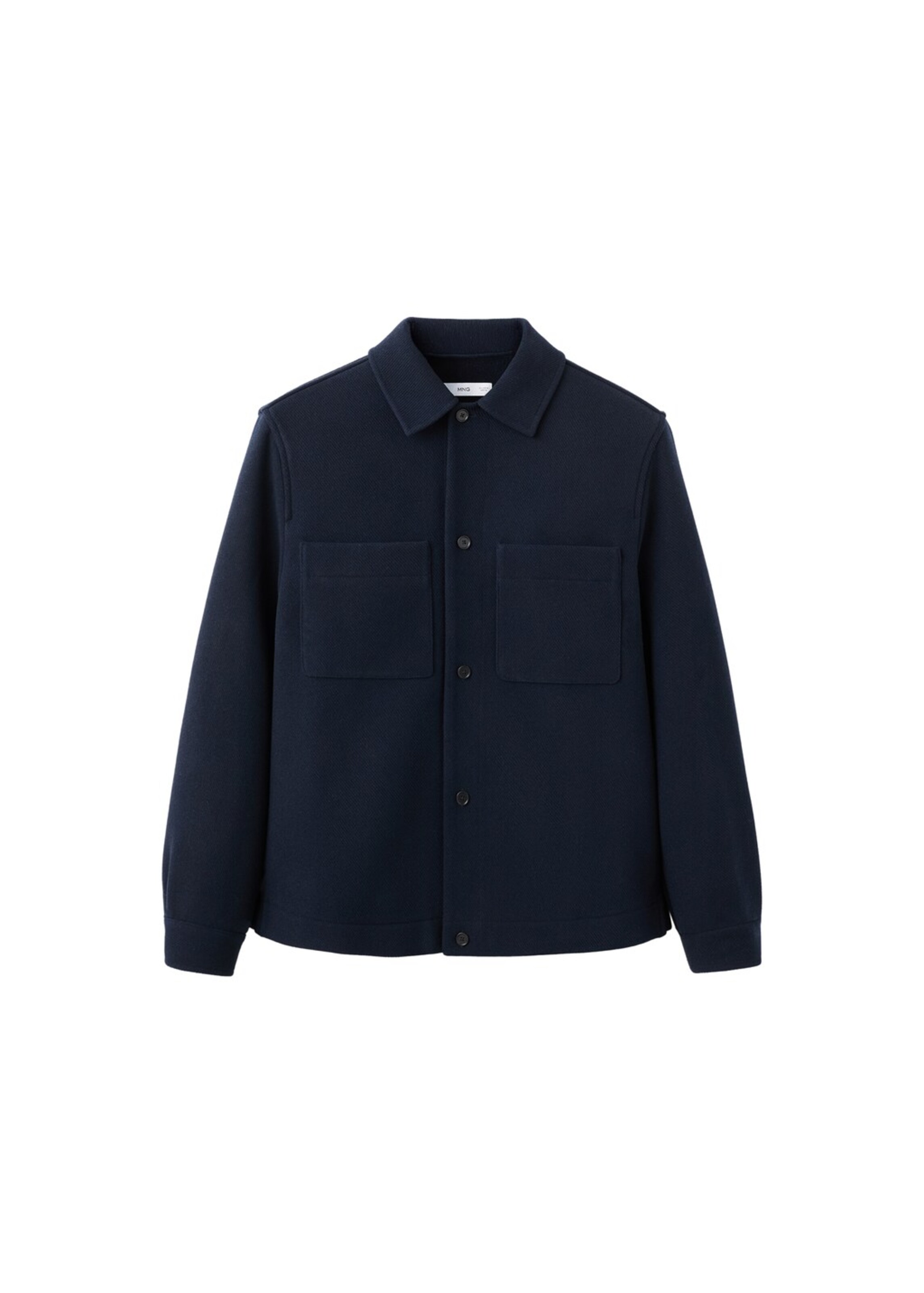 MANGO MAN Between-Season Jacket 'Standfor' in Blue: front