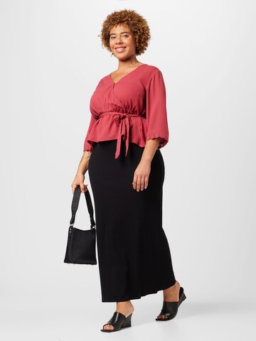 ABOUT YOU Curvy - Blusa 'Anna' em vermelho