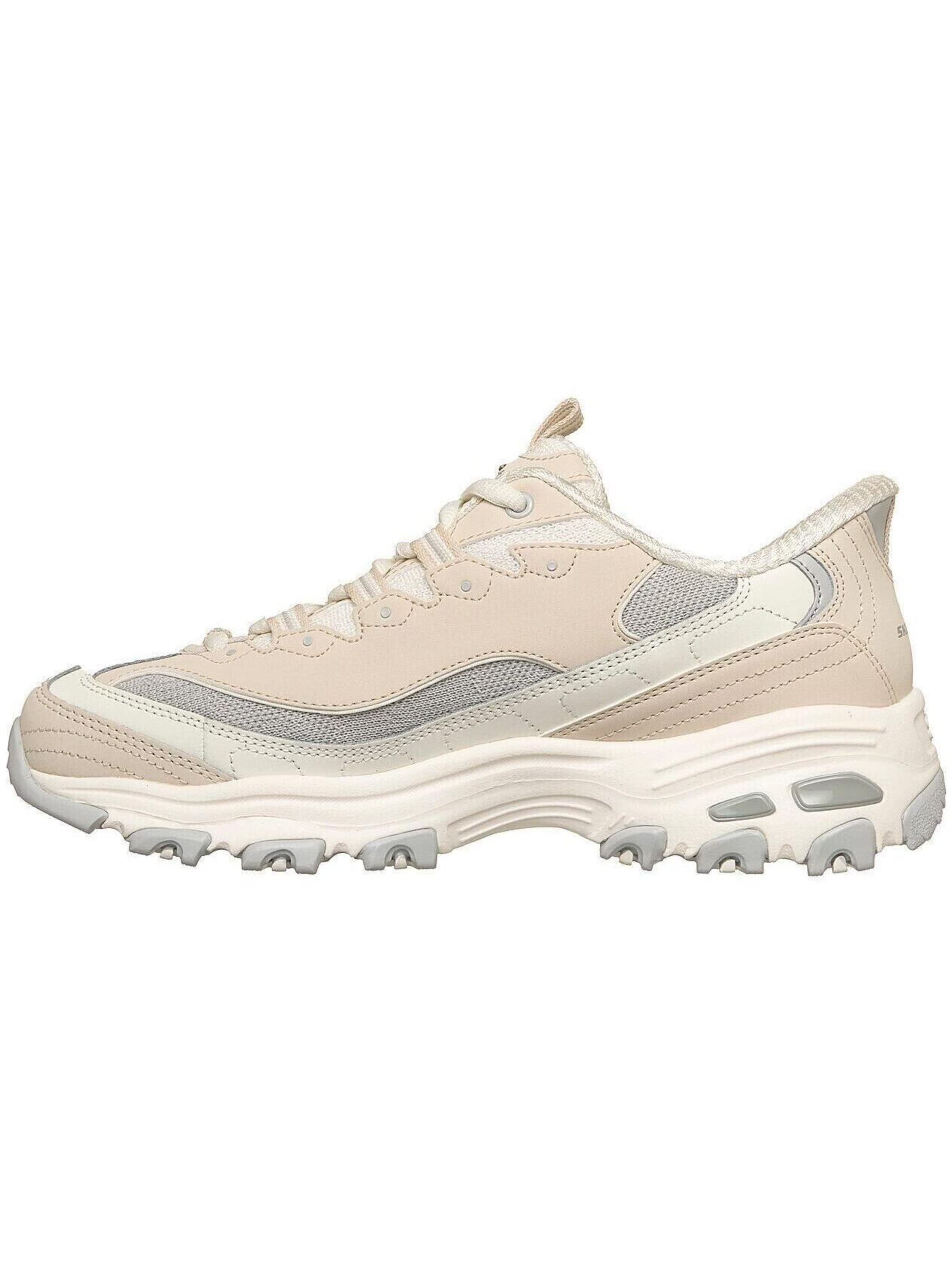 Baskets basses 'D Lites-Smooth-Nostalgia' SKECHERS en beige