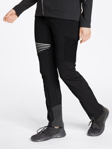 ZIENER Regular Workout Pants 'NEVINIA' in Black