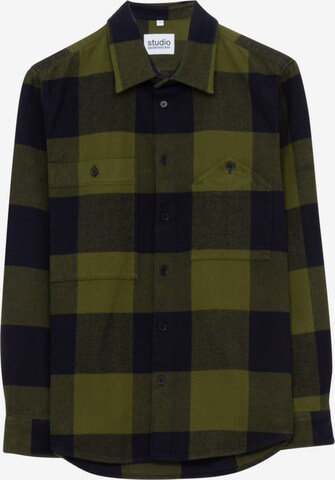SEIDENSTICKER Button Up Shirt 'Studio' in Green: front