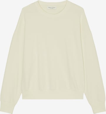 Sweat-shirt Marc O'Polo en blanc : devant