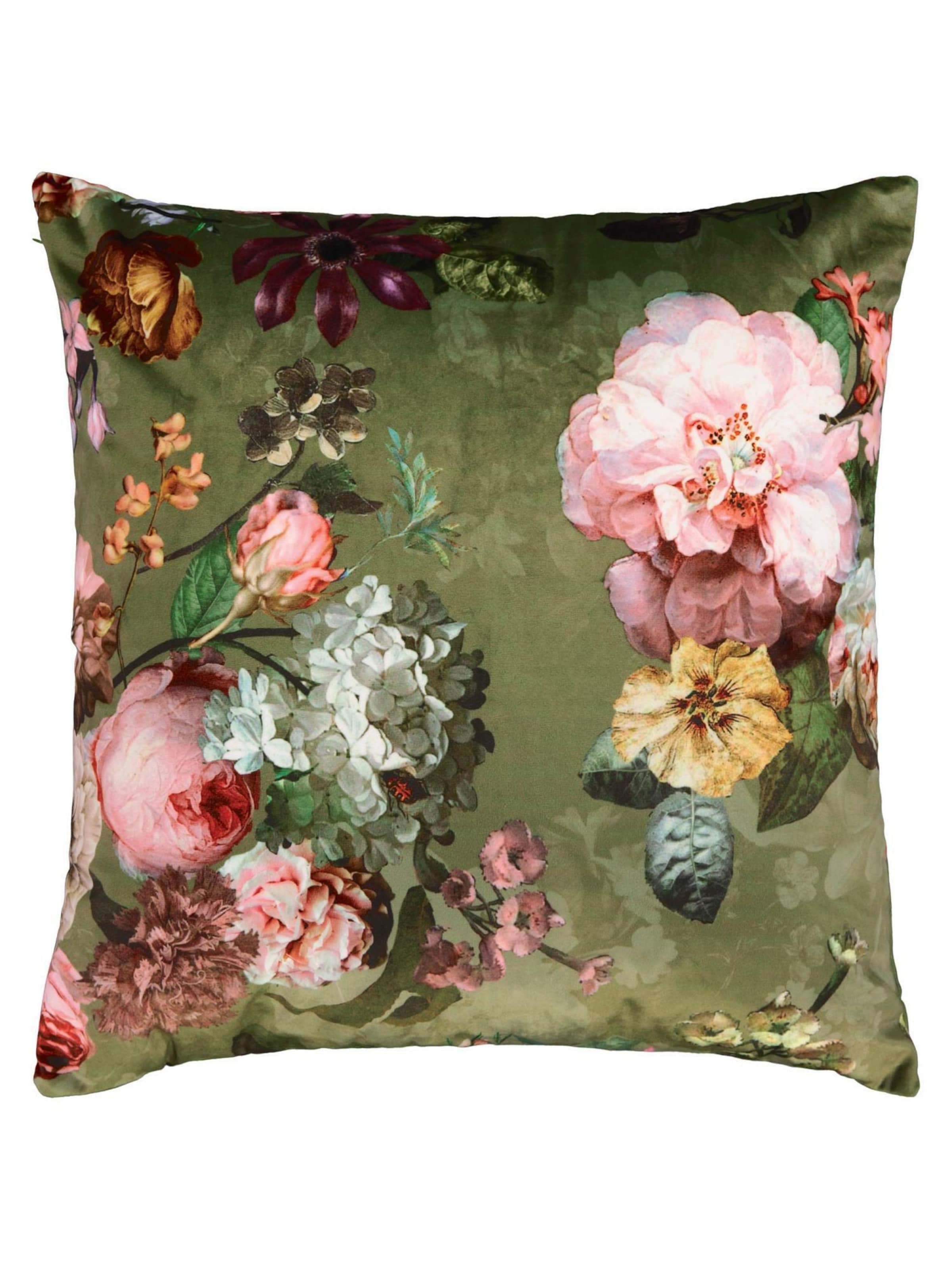 ESSENZA Pillow 'Fleur' in Green: front