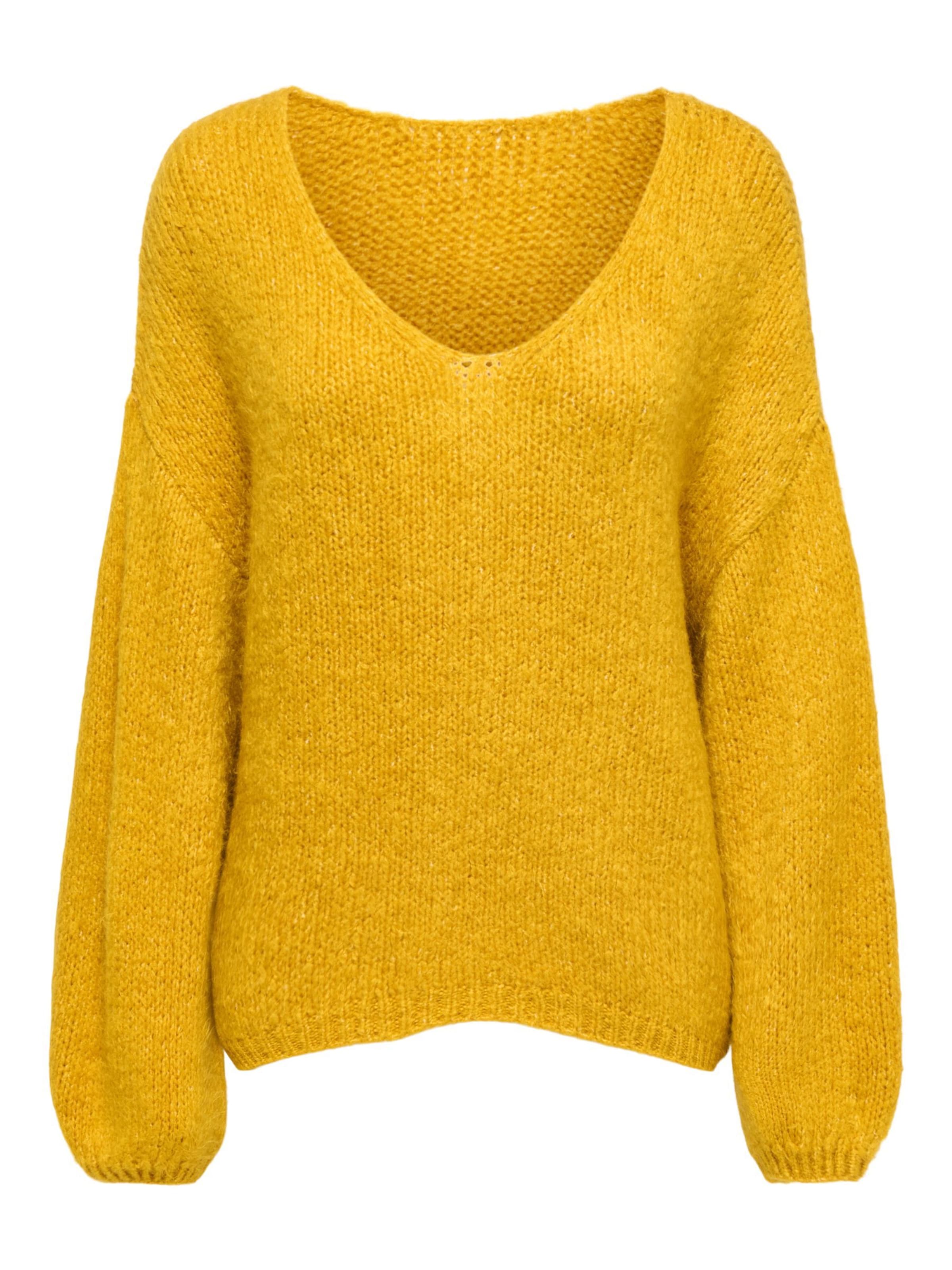 JDY Pullover 'JDYDINEA' i gul: forside