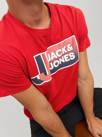 JACK & JONES Shirt 'LOGAN' in Red