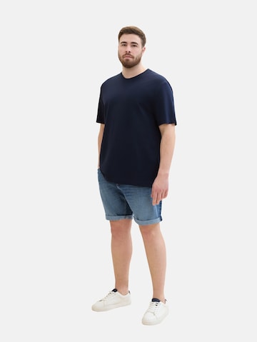 TOM TAILOR Men + Regular Shorts in Blau