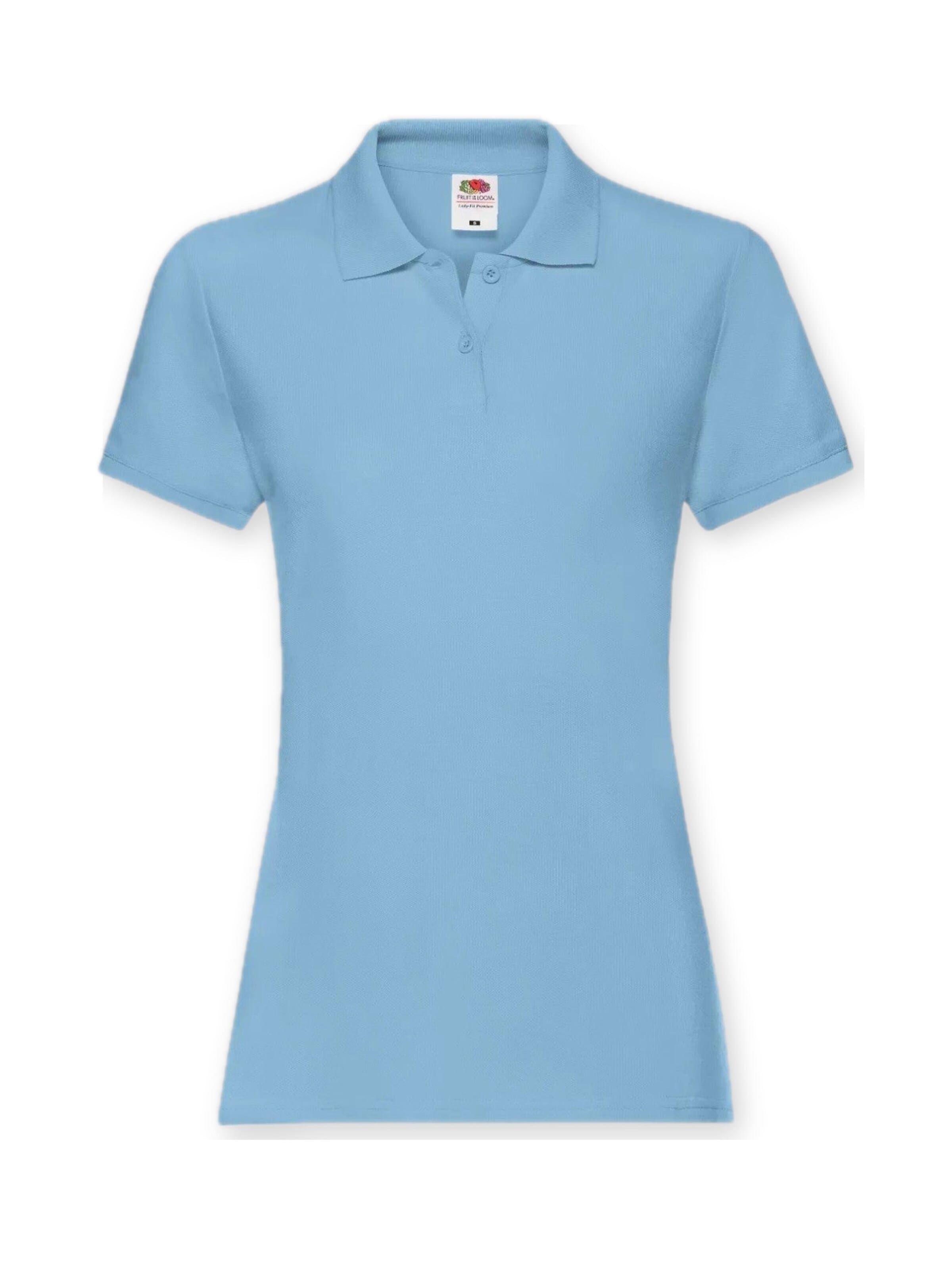 Maglietta 'Womens premium short sleeve polo' di FRUIT OF THE LOOM in blu: frontale