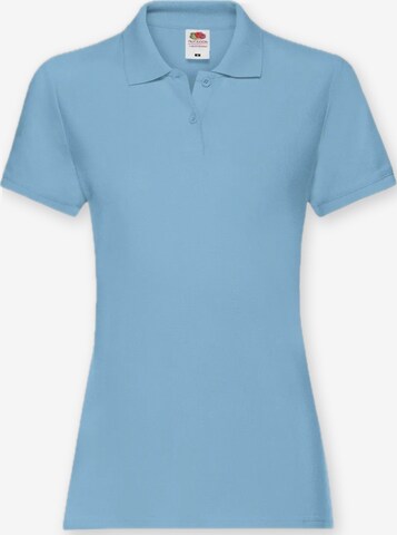 Maglietta 'Womens premium short sleeve polo' di FRUIT OF THE LOOM in blu: frontale