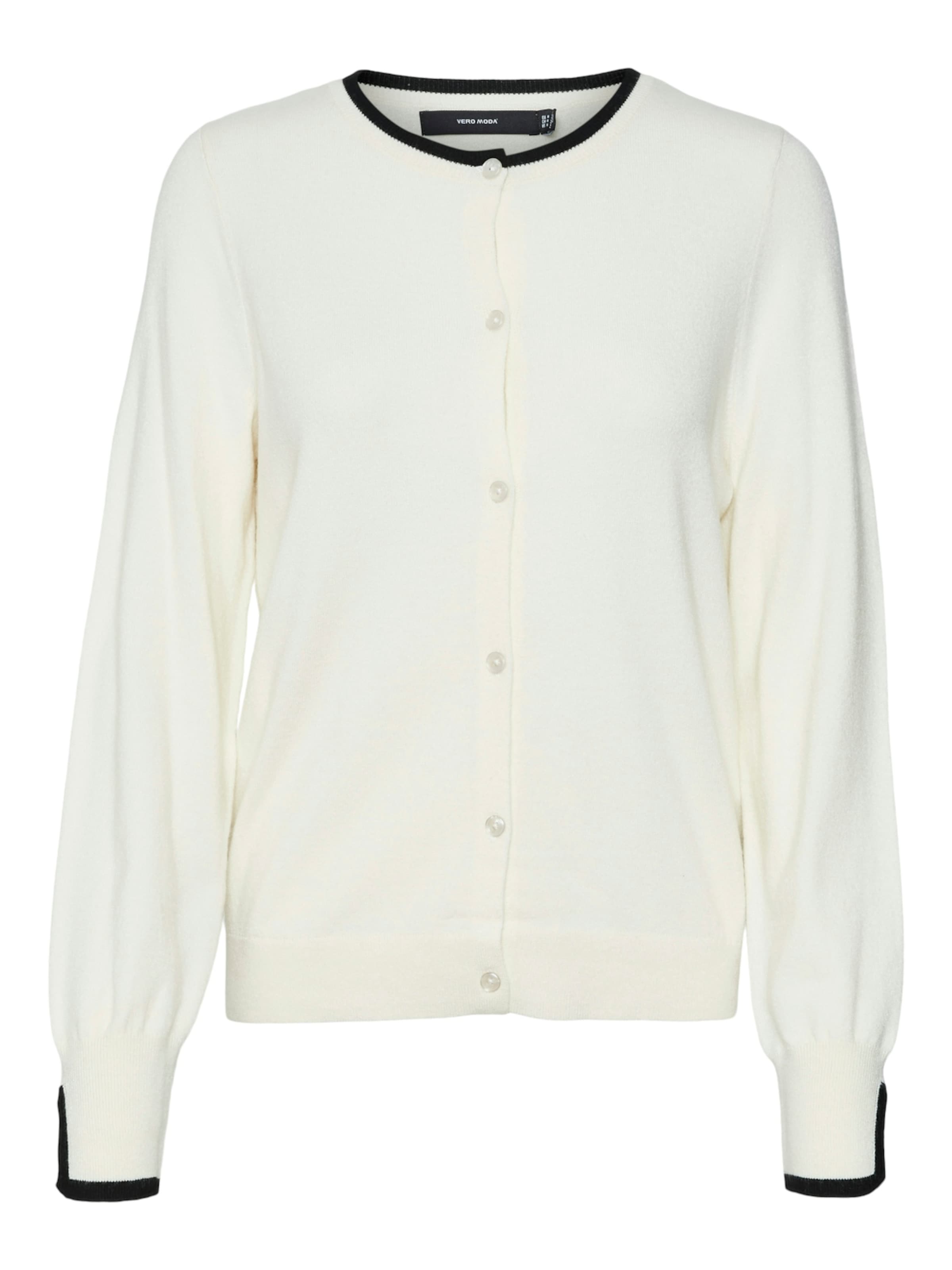 VERO MODA Cardigan 'VMBreeze' i hvid: forside